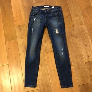 Eunina dark destructed skinny jeans